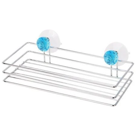 Полка прямая 1 ярусная 25*11,5*4см хром Бриллиант синий W2037(12)