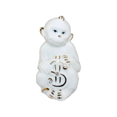 Фигурка Обезьянка фарфор 5,2*4,8*8,6см, B2910'DIN2802 (1-192)