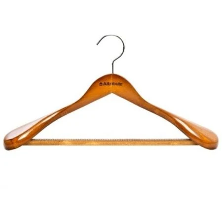 Вешалка-плечики для верхней одежды 44см дерево STATUS AHО211 (20)