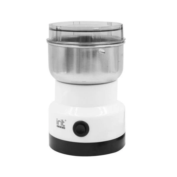 Кофемолка электрическая нерж.сталь IR-5016 120Вт вместимость 85г (24) Кофемолка электрическая нерж.сталь IR-5016 120Вт вместимость 85г (24)