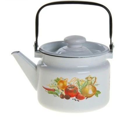 Чайник со свистком 2,5л эмаль ИТАЛЬЯНСКАЯ КУХНЯ С-2711АП/4 (4)