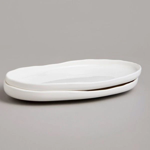 Блюдо набор 2пр 23,5*14*3см фарфор FASHION овальные (24)