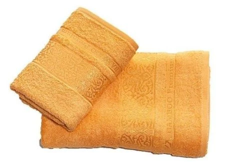 яяяНабор полотенец 2пр 50*90/70*140 бамбук Karna PREMIUM (Оранжевый)