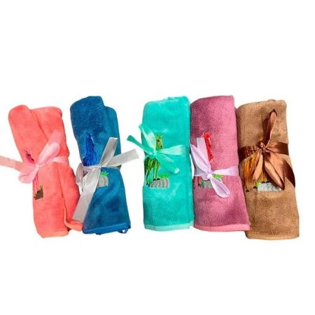 Салфетка кухонная 35*75см микрофибра Лошадки