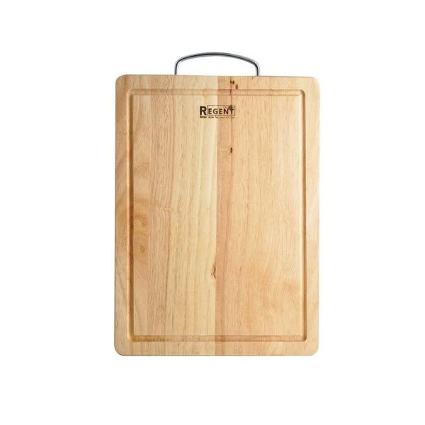 Доска разделочная 32*24*1,5см дерево Bosco прямоугольная с мет.ручкой 93-BO-2-09 (12/24)