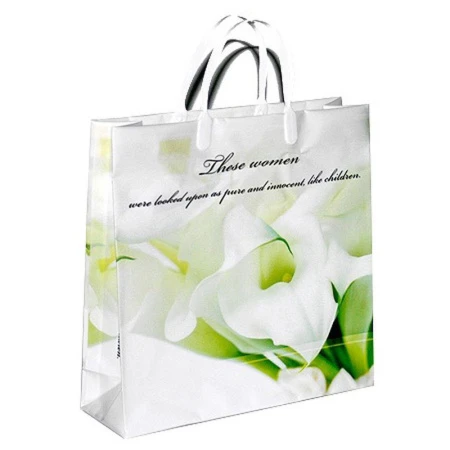 Пакет с пластиковой ручкой 30*30*10см Свадебный букет 02-093 (20/200)