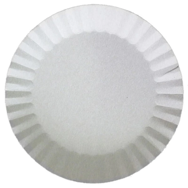 Тарелка бумажная 175мм белая мелованная (1600)