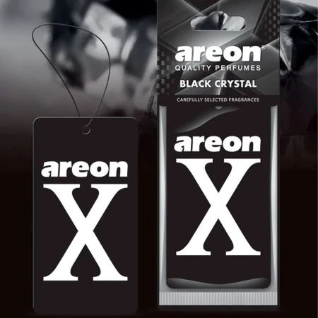 Ароматизатор воздуха картонный Areon X VERSION Limited черный Black Crystal (Черный Кристалл)