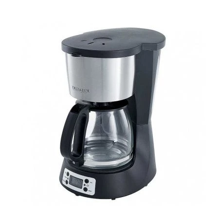 Кофеварка пластик DELTA LUX DE-2000 черная 1000Вт, вместимость 1500мл, LED дисплей, таймер (4)