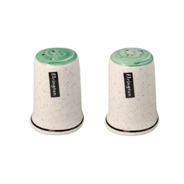 Набор для специй 2пр (солонка, перечница) керамика Аэрография ФИСТАШКОВЫЙ БРИЗ (36)