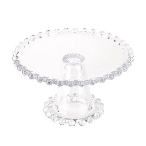 Блюдо 21*21*11,5см стекло Gocciolina на ножке (12)