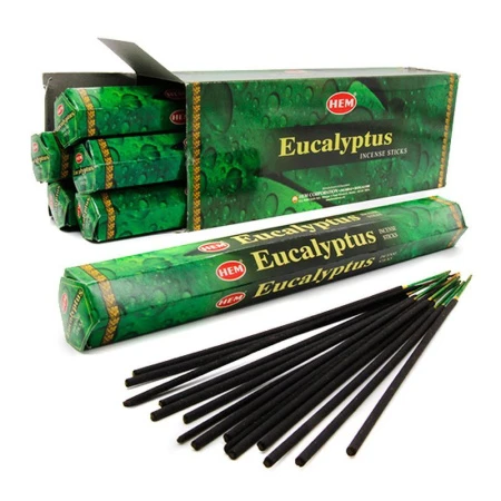 Благовония шестигранник 20 палочек HEM Eucalyptus Эвкалипт 186Eu (6)
