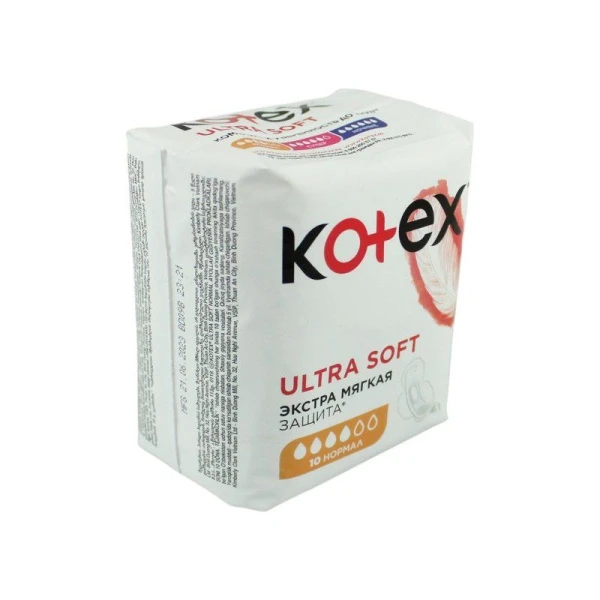 Прокладки 10шт Kotex Ultra Normal мягк (16)
