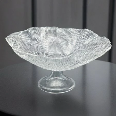 Фруктовница 30*18см стекло IVV Diamante на ножке (12)