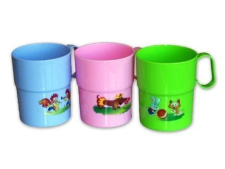 Кружка 300мл пластик с аппликацией Кружка 300мл пластик с аппликацией