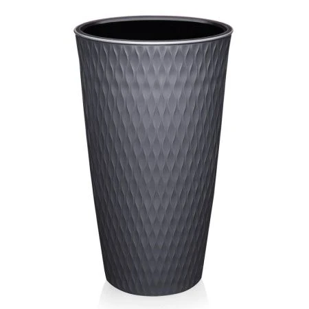 Кашпо 30л пластик Kerama графитовый (4)