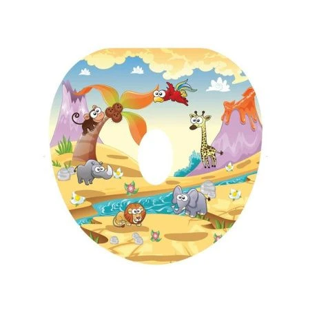 Сиденье на унитаз детское пластик мягкое с рисунком MPG4883 (30)