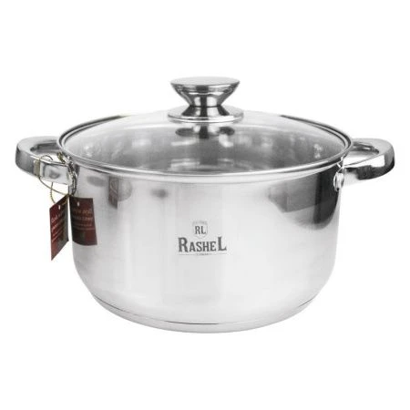 Набор кастрюль 3пр (2,6/3,6/4,7л) нерж.сталь БЕРТА со стекл.крышками (4)