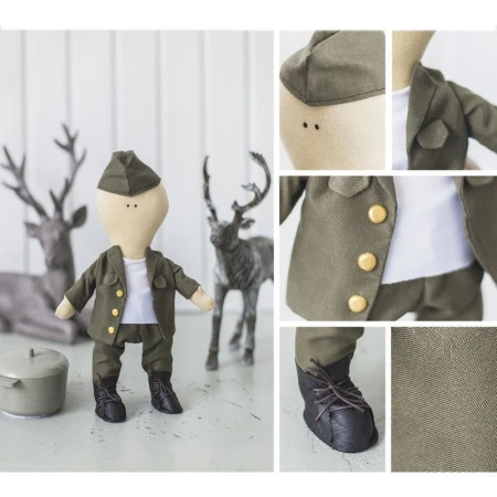 Набор для шитья текстильной куклы Питер 18*22.5*2,5см 3548662