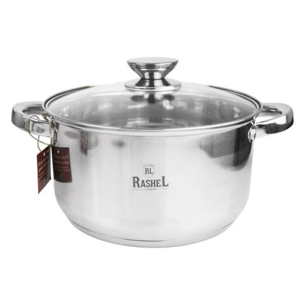 Набор кастрюль 3пр (2,6/3,6/4,7л) нерж.сталь БЕРТА со стекл.крышками (4)