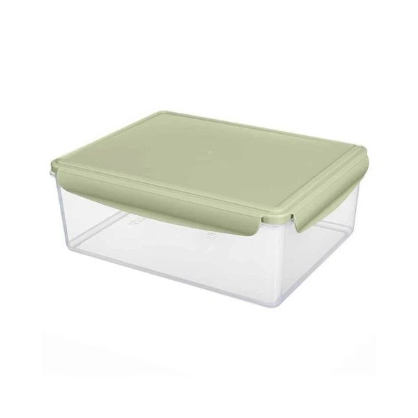 Контейнер пищевой 5,4л 292*228*110мм пластик СВЧ SMART LOCK герметичный зеленый (6)