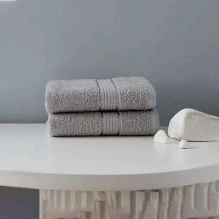 яяяПолотенце махровое 50*80см Pasadena серый 380г ВЫВОД