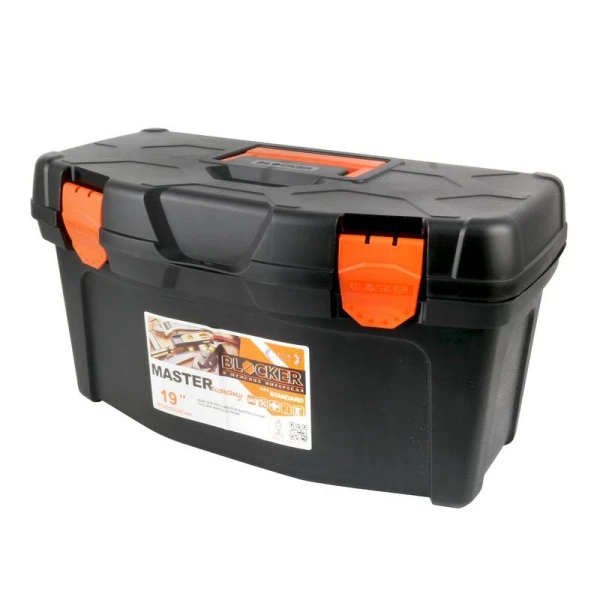 Ящик для инструментов 486*256*260мм пластик Master Economy 19 черный /оранжевый (6/7)