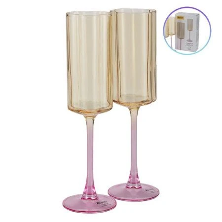 Бокалы для шампанского набор 2шт 275мл стекло ASTI 81-101 (12)