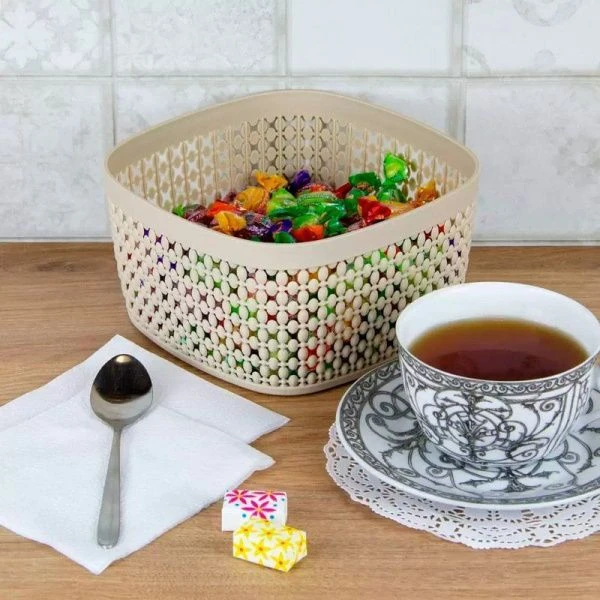 Сухарница пластик ПИРУЛА Белый (20)