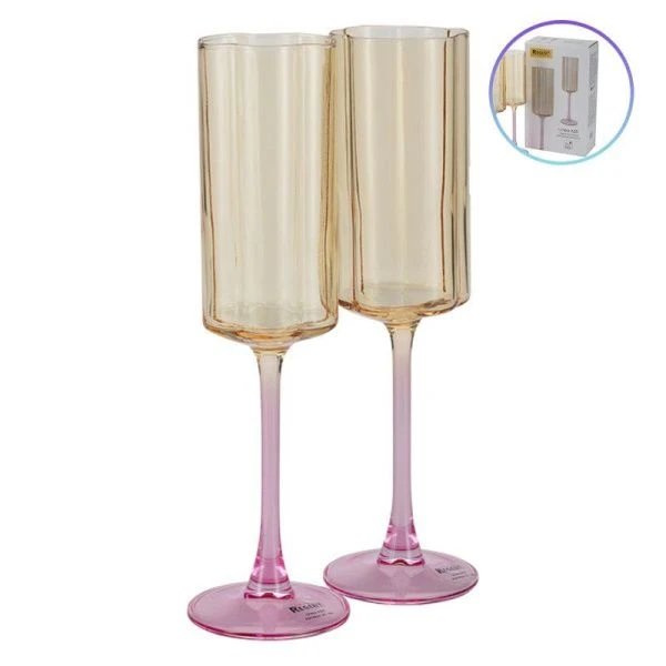 Бокалы для шампанского набор 2шт 275мл стекло ASTI 81-101 (12)