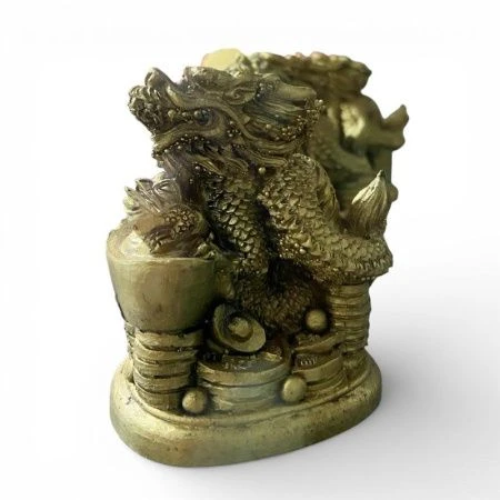 Фигурка Дракон с жабой 7,5см-6см оберегает и приумножает нажитое богатство 24-D-08