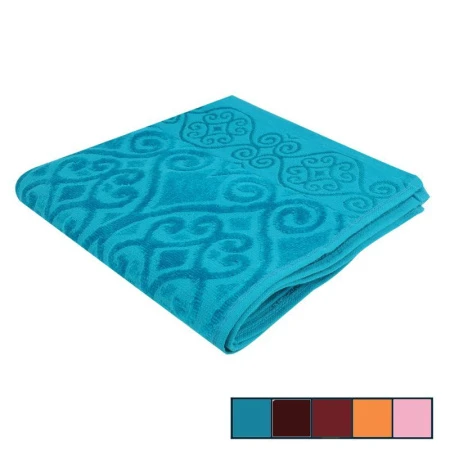 яяяПолотенце 50*90 велюровое жаккард Королевское/Цюрих (пл.460)