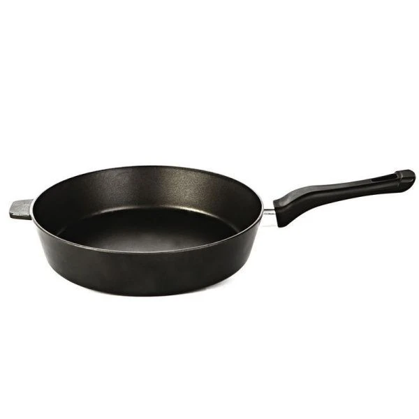 Сковорода 22см алюминий АП ХОЗЯЮШКА без крышки пласт.ручка антрацит ТМ" АЛИТА (10)