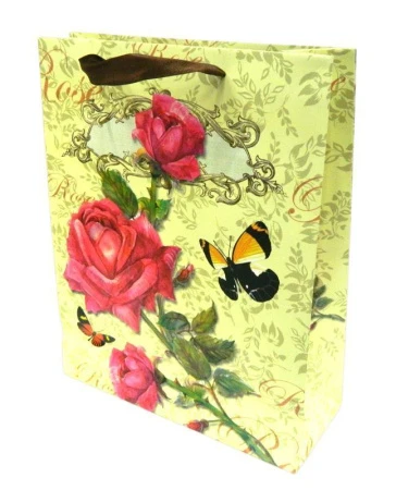 Пакет бумажный 32*26*10см (4 вида) JC-1815/DV-BK8770M (480)