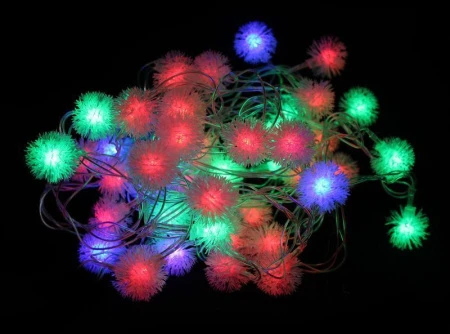 Гирлянда электрическая Мохнатики 10м 100 диодов JC-813 (50)