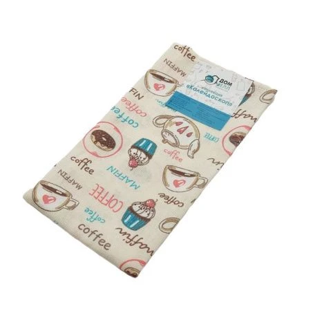 Полотенце кухонное 46*60см рогожка ДомВелл ВКУСНЯШКИ 260