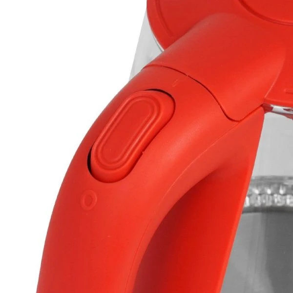 Чайник электрический 1,2л стекло ENERGY E-205 диск.нагр.эл-т, красный (12)