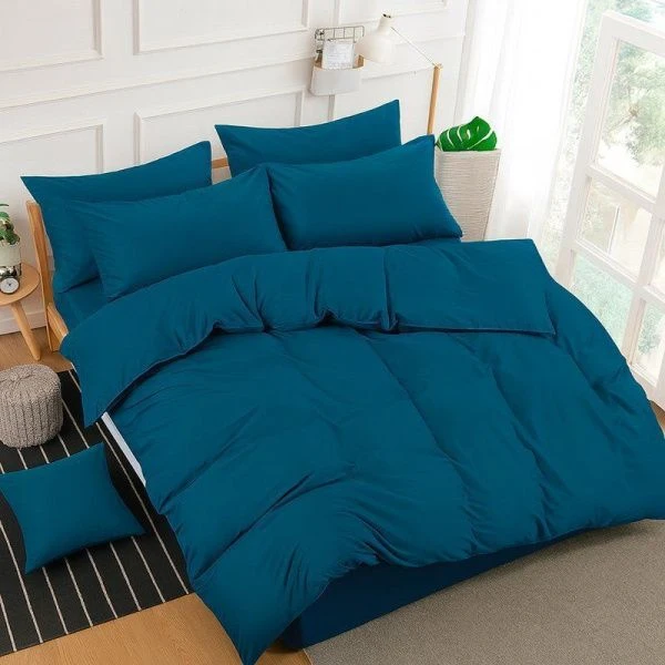 КПБ евро поплин однотонный Престиж океан (пр.240*215, под.240*215, нав.70*70*2)