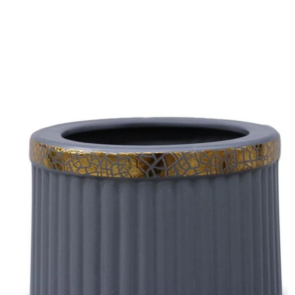 Ваза для сухоцветов 60см керамика серая JC-16004 (8)