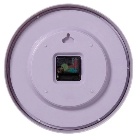 Часы настенные 30см пластик РУБИН Ирисы сиреневый (10)