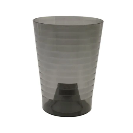 Горшок цветочный для орхидеи 1,5л 13*16см пластик ЭЛЬБА прозрачный/дымка (30) ВЫВОД