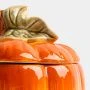 Емкость для хранения 1,3л 19*15 см керамика Тыква оранжево-зеленая ANLAF-FDWS-031224-6