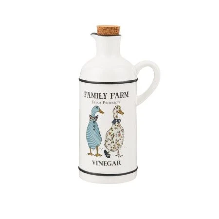 Бутылка для уксуса 430мл 18см фарфор Family Farm (32)