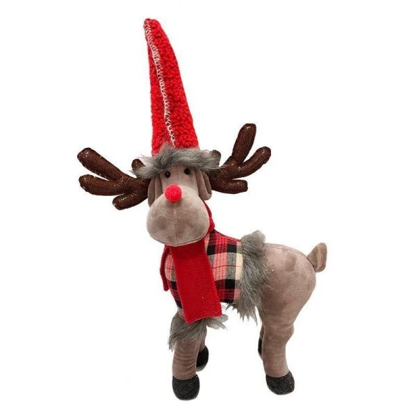 Игрушка мягкая Олень L34 W16 H59/40 см