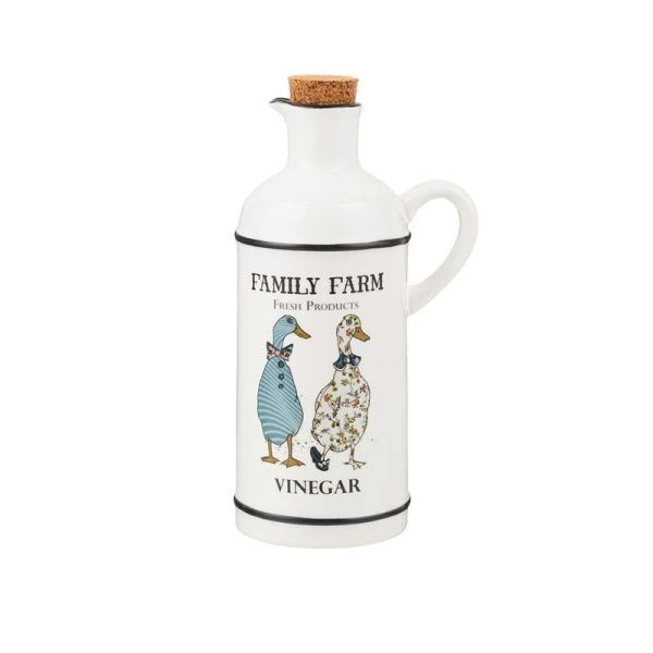 Бутылка для уксуса 430мл 18см фарфор Family Farm (32)