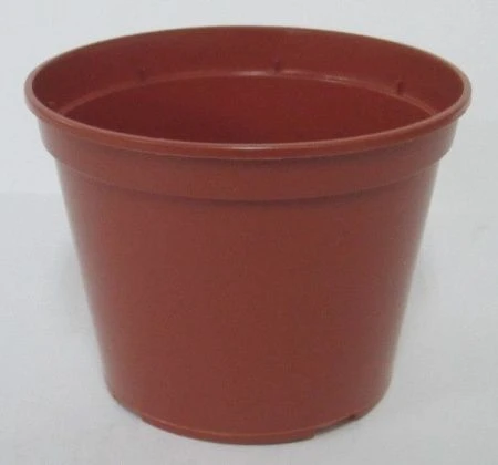 Горшок для рассады пластик 0,86л терракот круг 13*9,7см (75/1040)