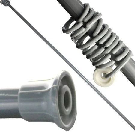 Карниз для ванной телескопический 155-280см металл/пластик серый металлик (25)