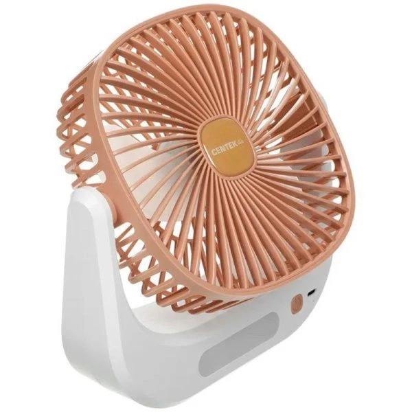 Вентилятор настол. беспроводной Centek CT-5041 5Вт d10 см 3 скор. USB-кабель Type-C LED подсве (40)