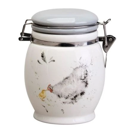 Банка для сыпучих продуктов 700мл 11,5*15см керамика FUNNY HENS (24)
