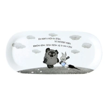 Блюдо 33*15см фарфор ВИННИ ПУХ овальное подар.уп. HD2306-130O (12)